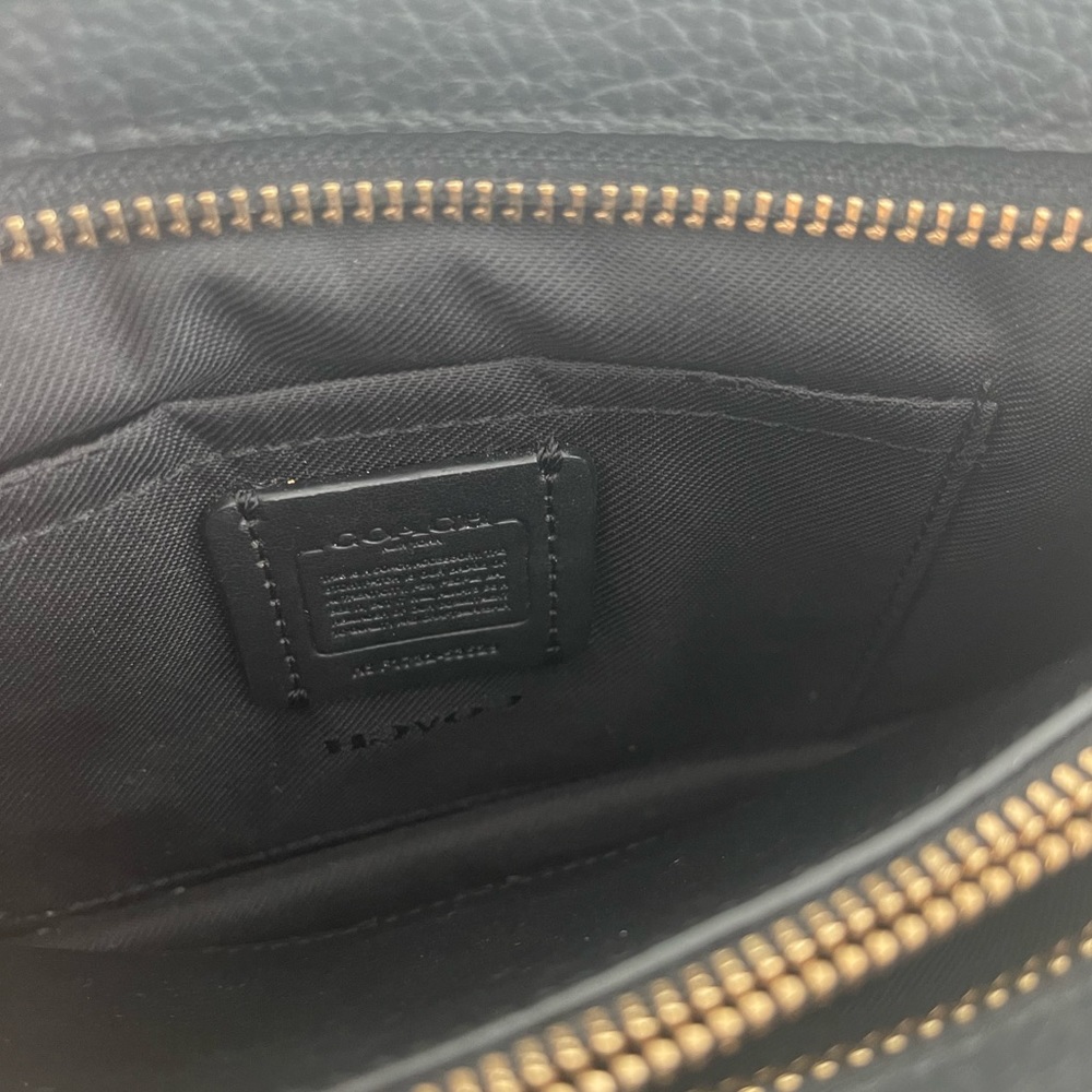 Coach Black Leather Crossbody Wallet Bag - Picture 5 of 6